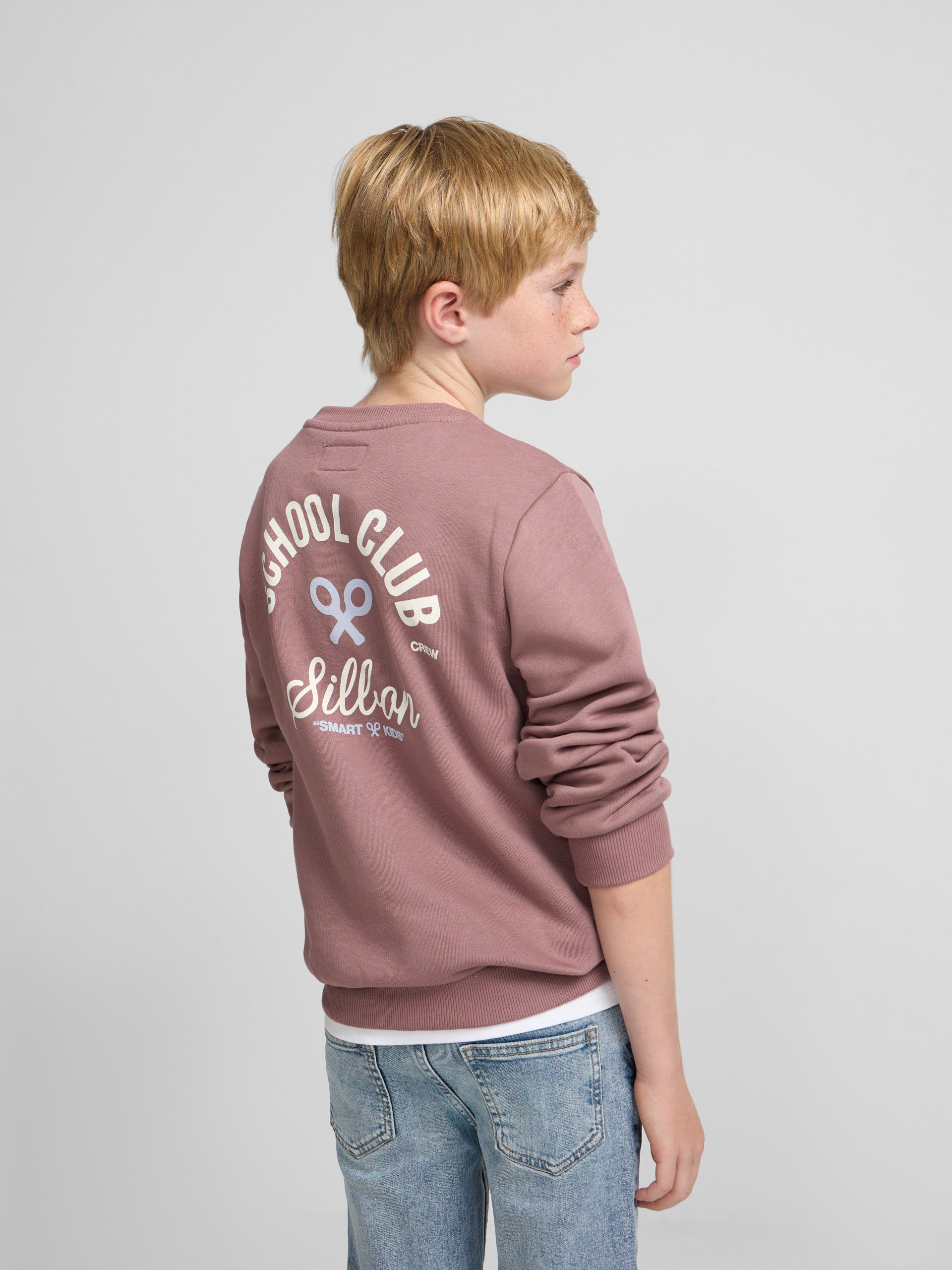 Sudadera kids school club burdeos