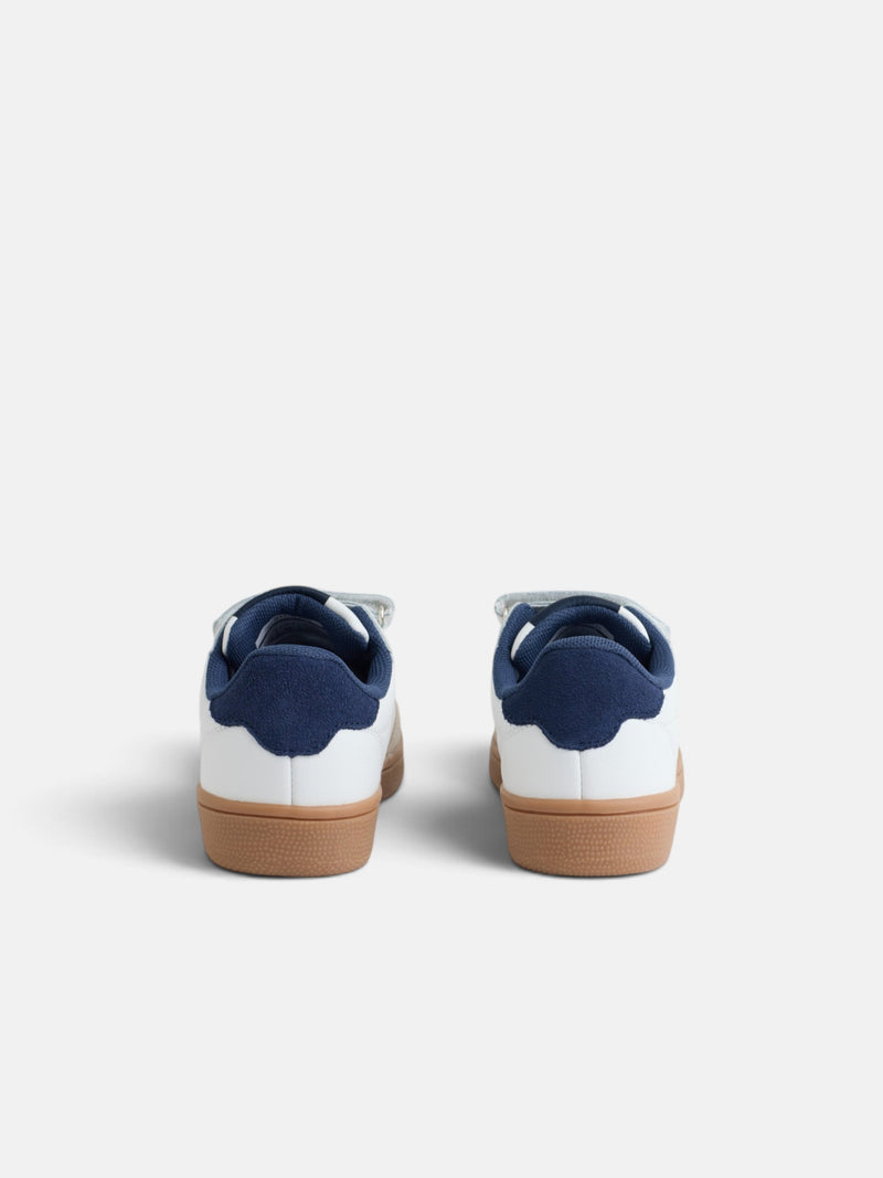 Baskets enfants à scratch bleu marine