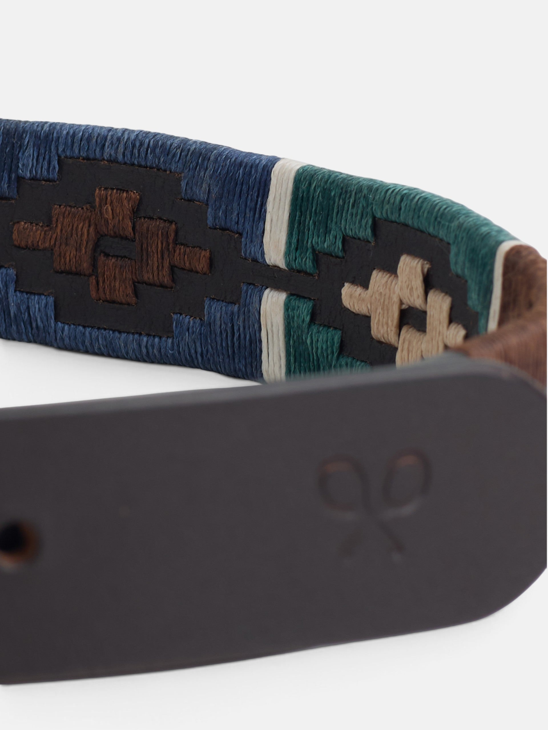 Ceinture enfant en cuir argentin multicolore