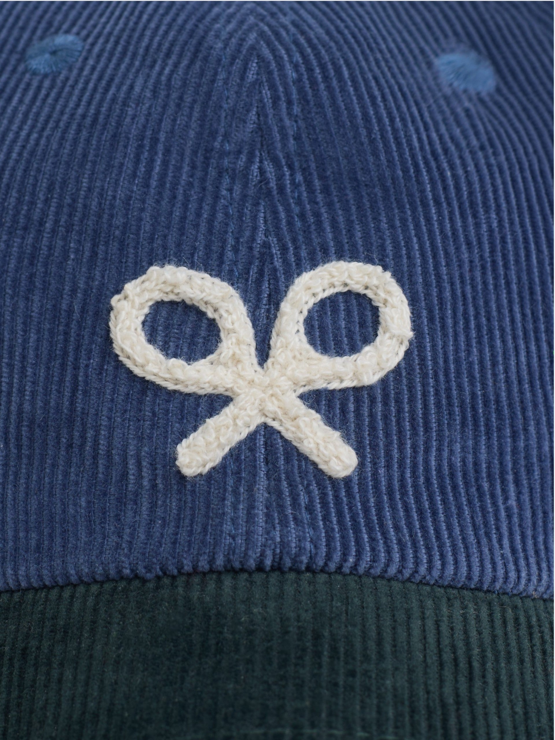 Gorra kids pana bicolor indigo verde