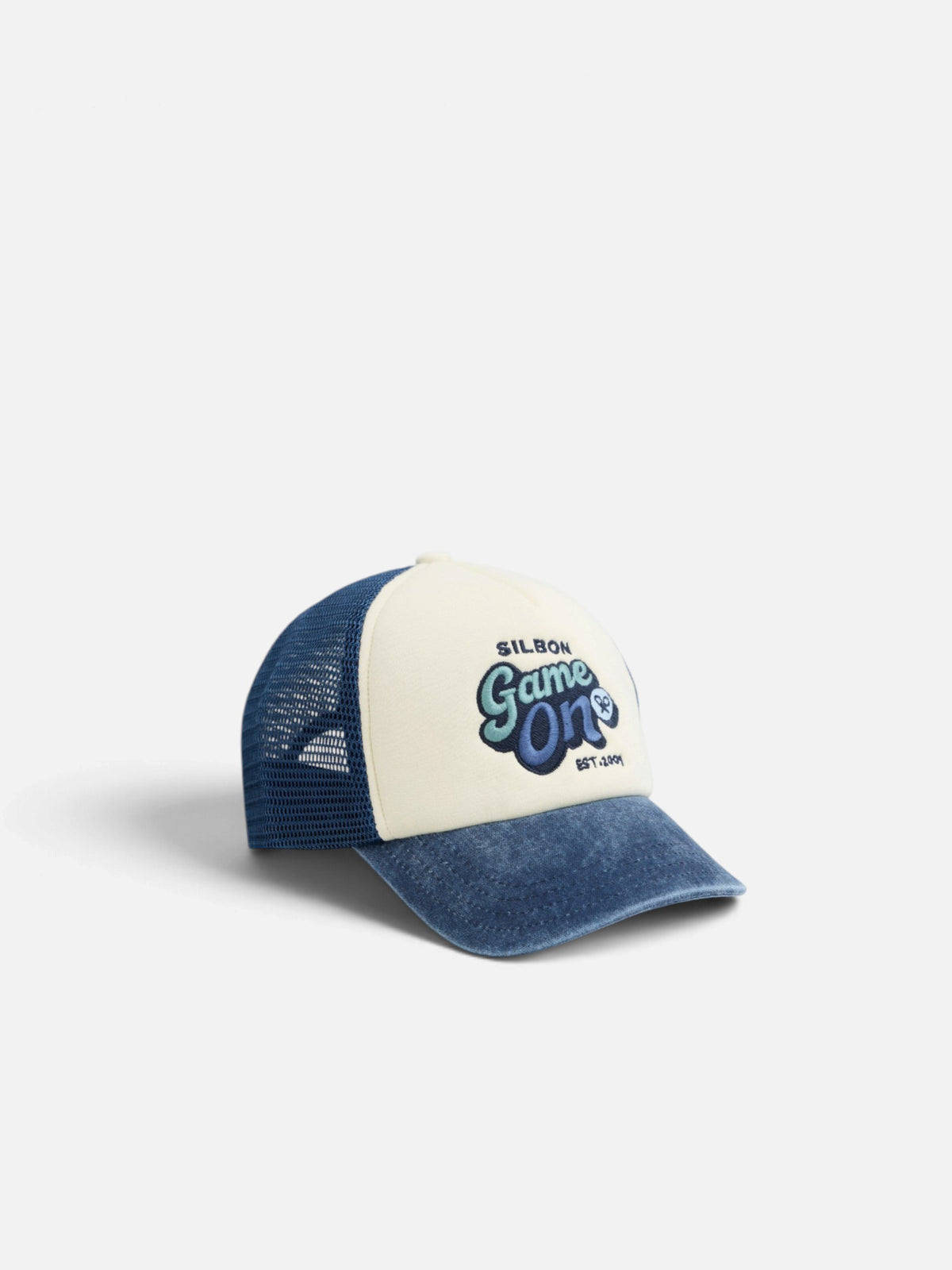 Boné trucker kids leras silbon azul