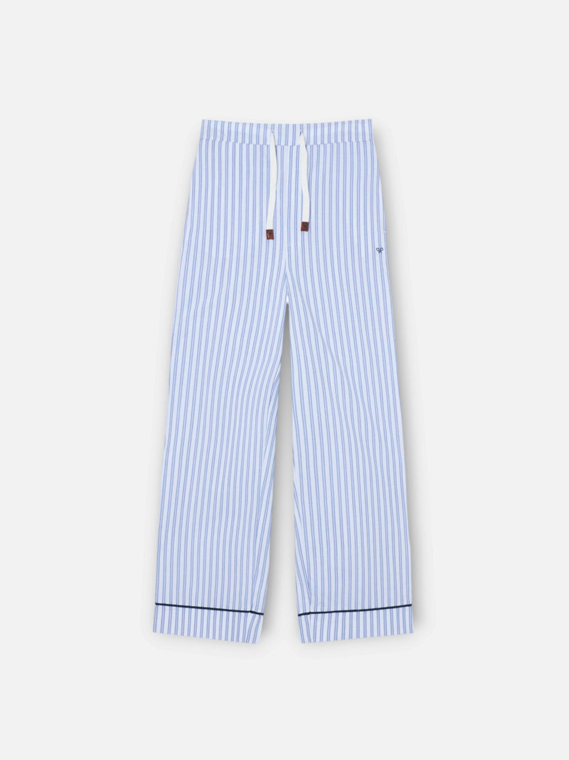 Pyjama enfant à rayures bleues