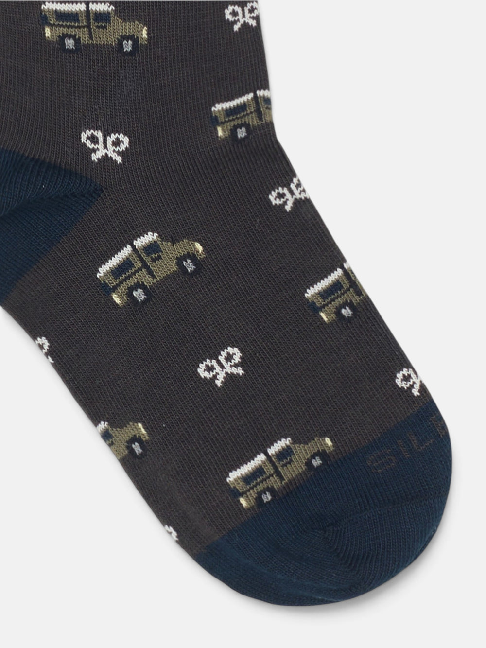Kids brown car socks