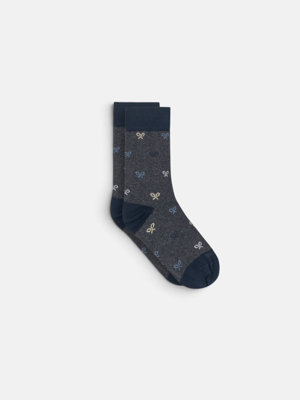 Kids grey multi-racket socks