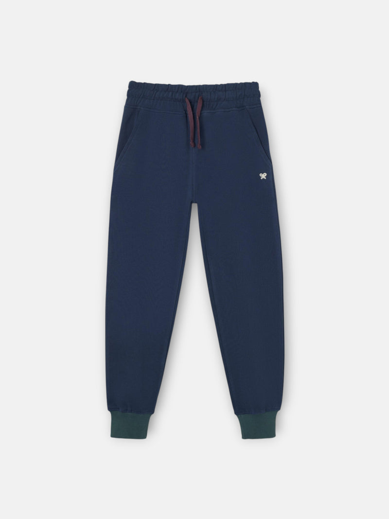 Calças desportivas para crianças multicolor marinho