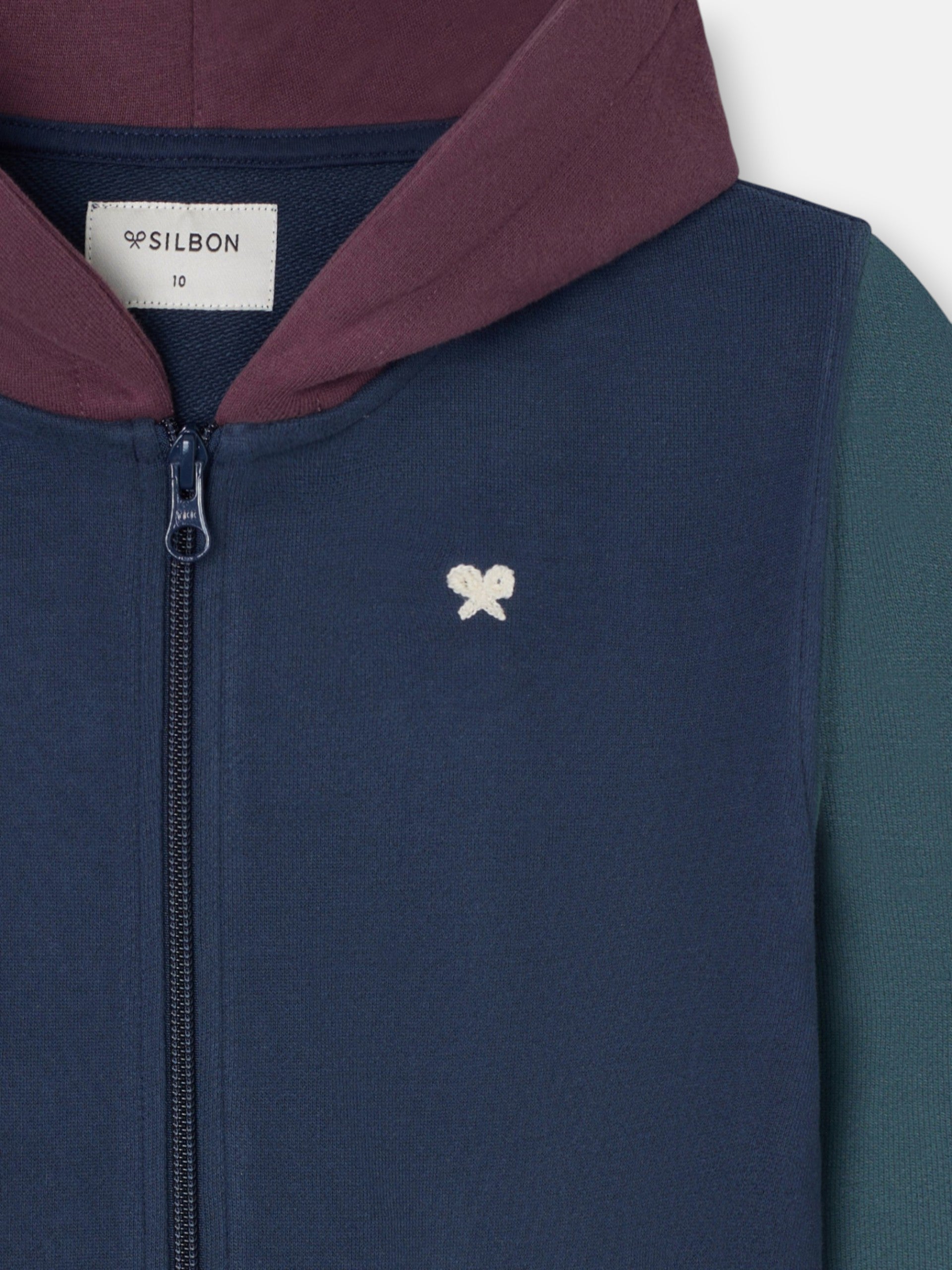 Sudadera kids deportiva multicolor marino