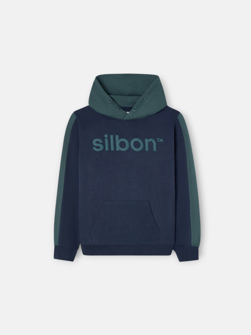 Sweat à capuche de sport vert pour enfants