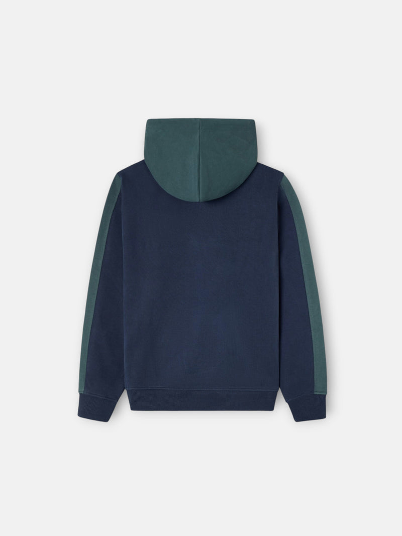 Sweat à capuche de sport vert pour enfants