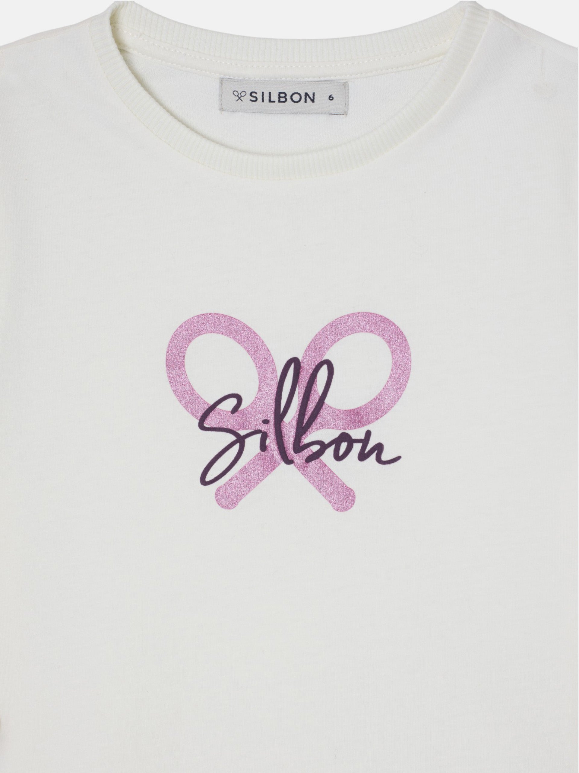 Camiseta girl silbon raqueta silbon crudo