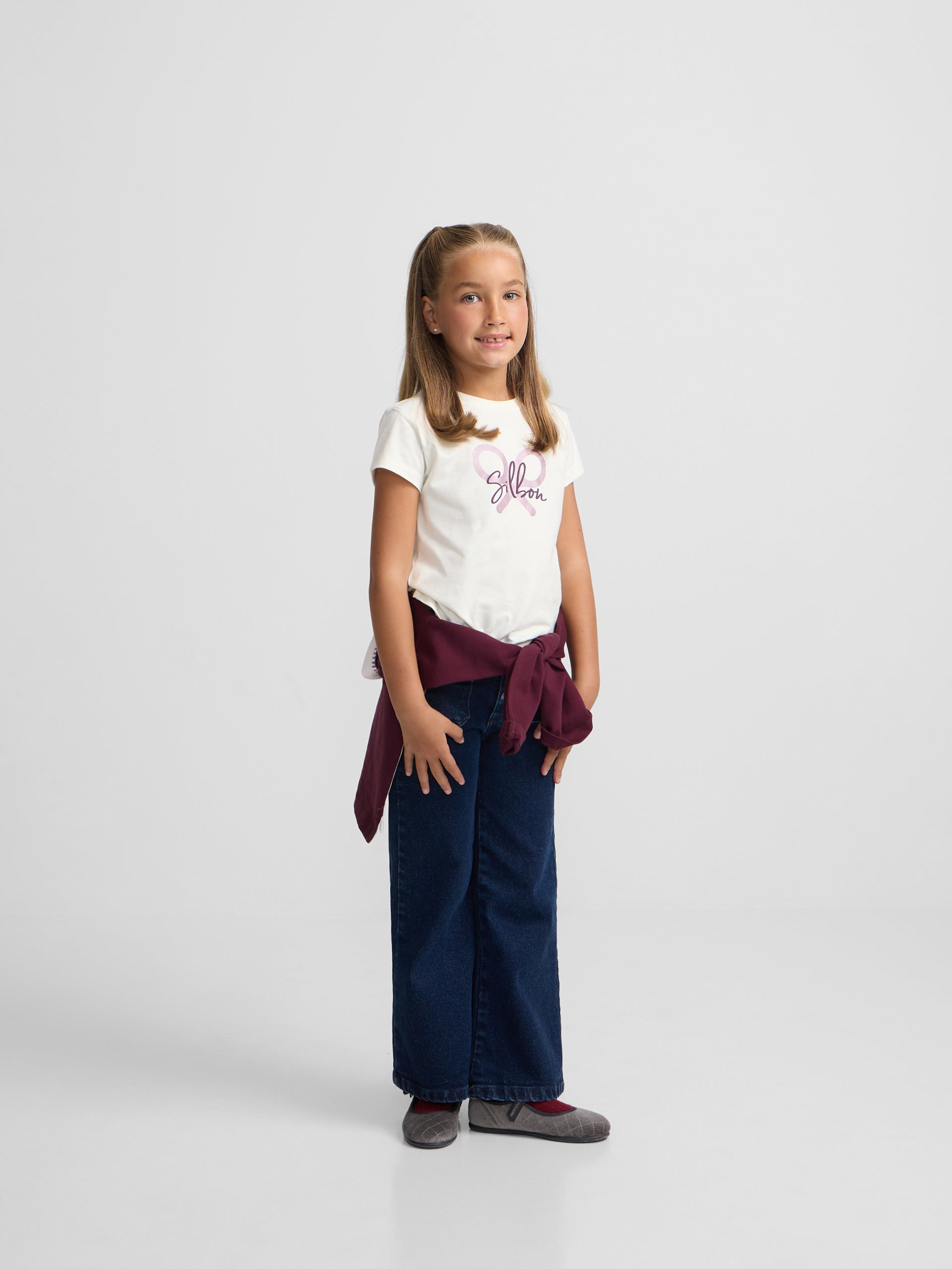 Camiseta girl silbon raqueta silbon crudo