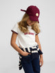 T-shirt fille Silbon varsity écru