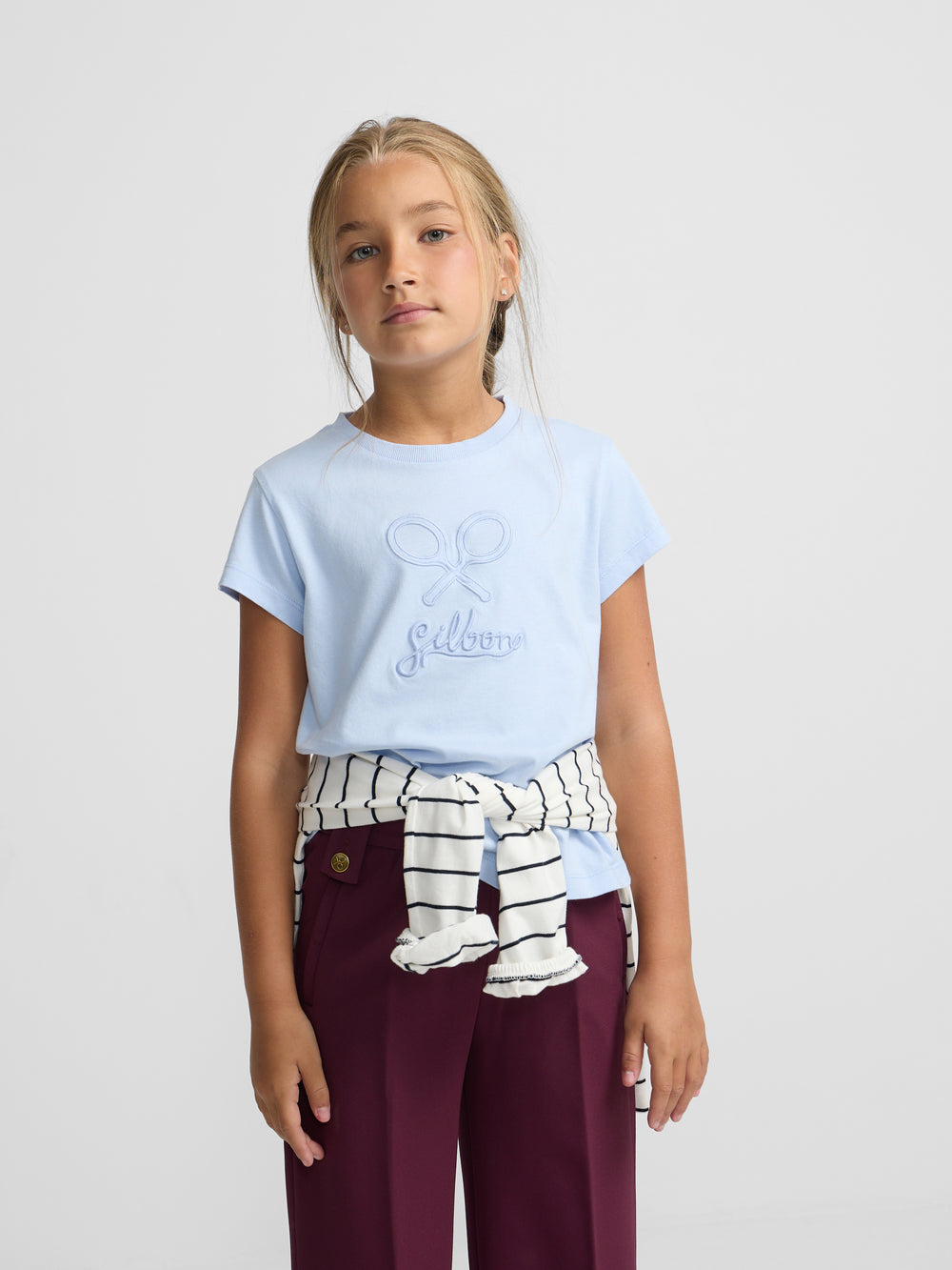 Classic blue Silbon girl t-shirt