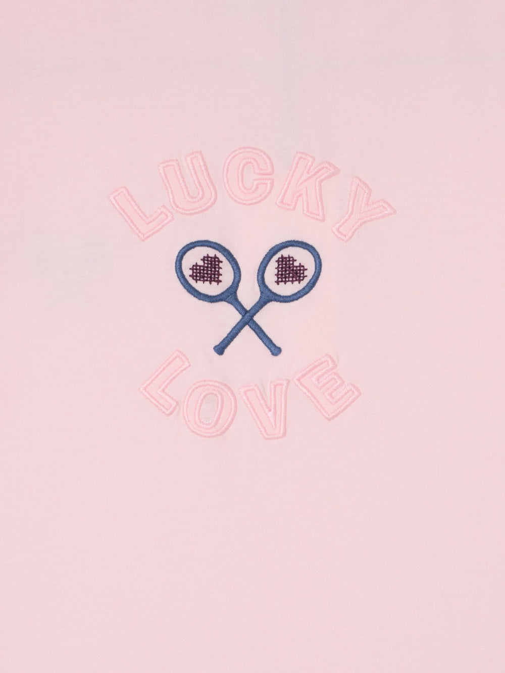 Camiseta girl lucky love rosa