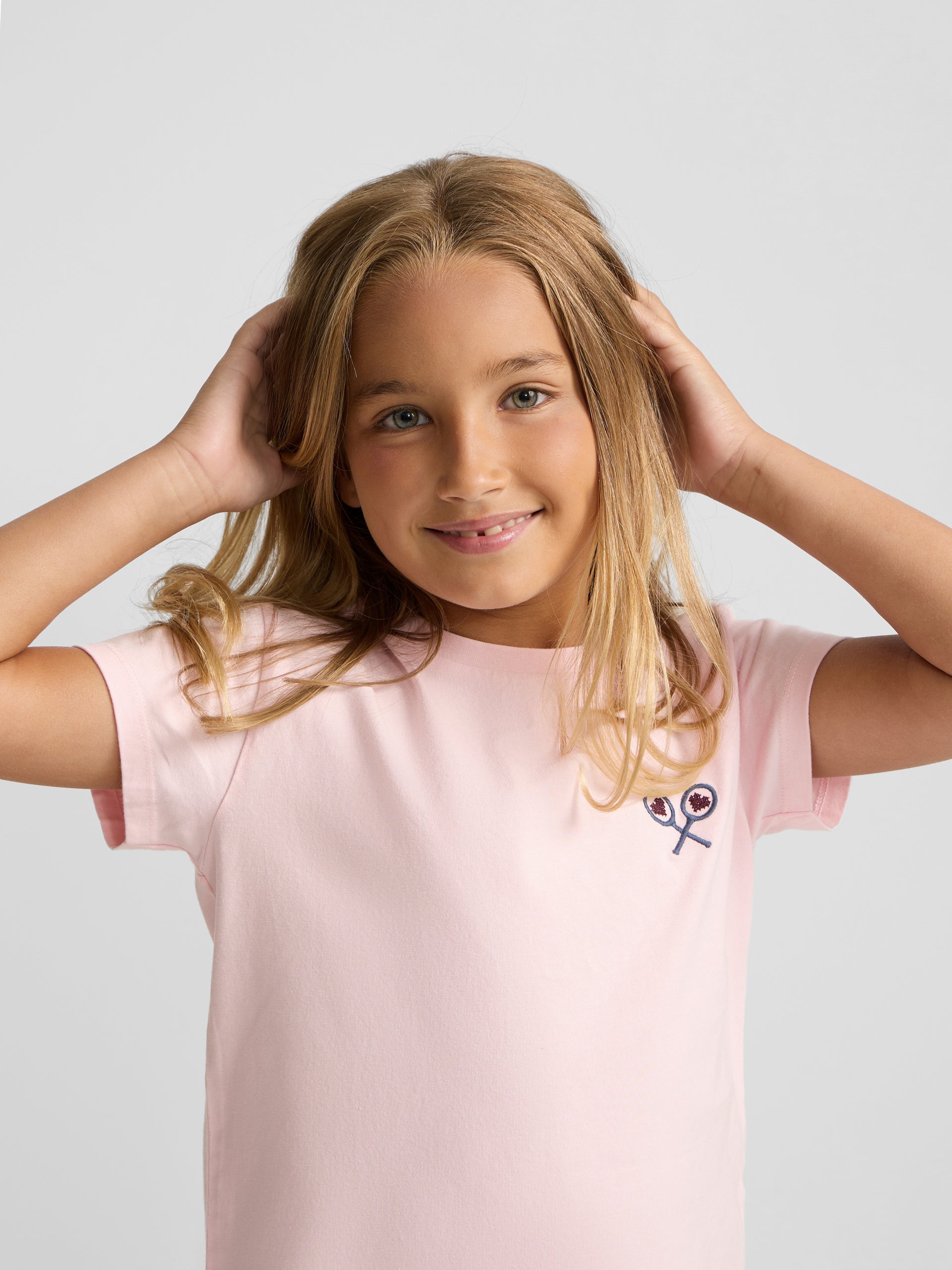 Camiseta girl lucky love rosa