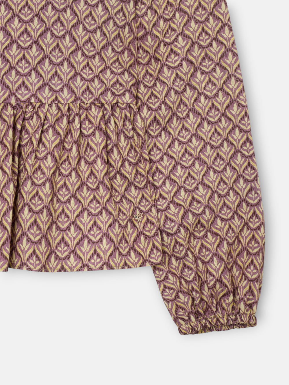 Blusa girl estampado flores morado
