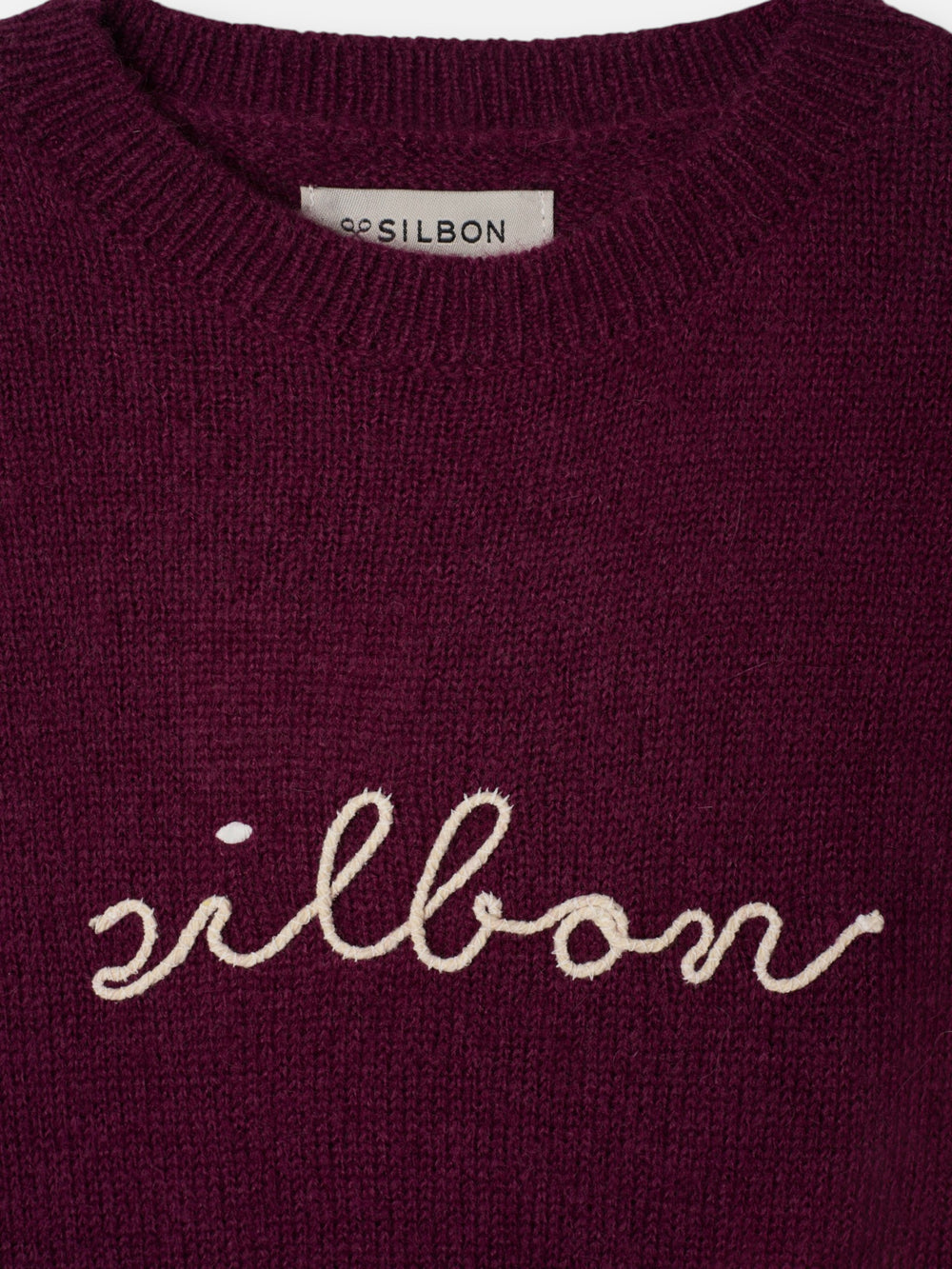 Purple Silbon ruffle girl sweater