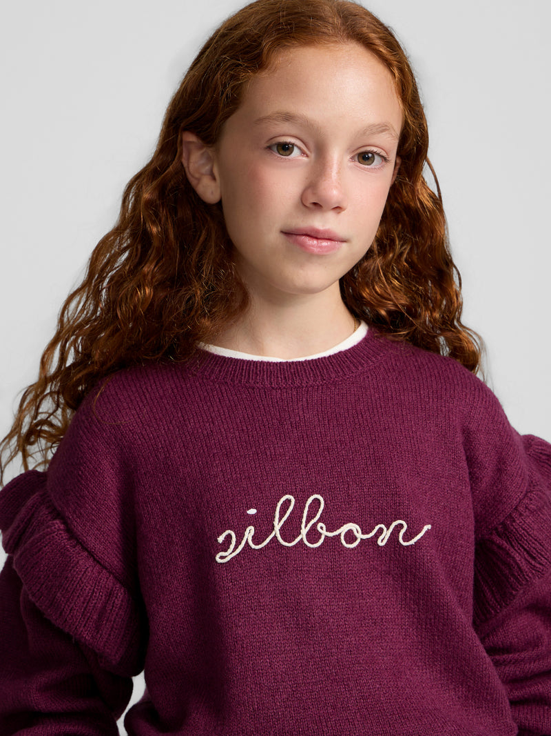 Jersey girl volantes silbon morado