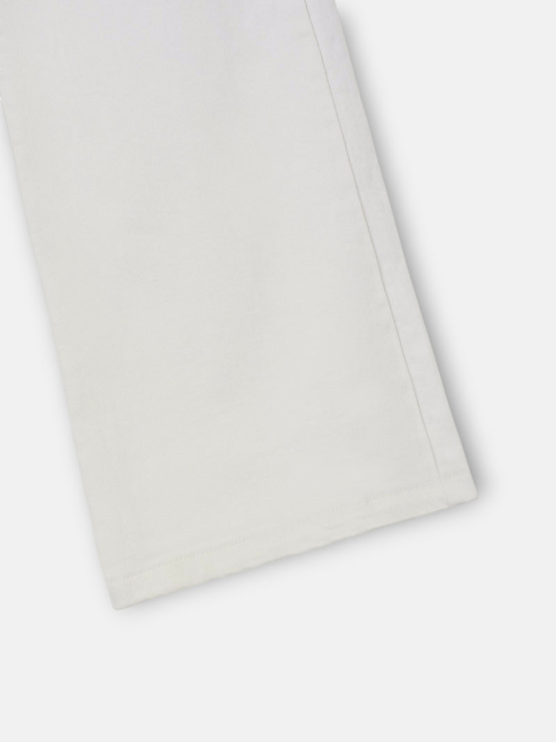 Pantalon fille poches tresse glace