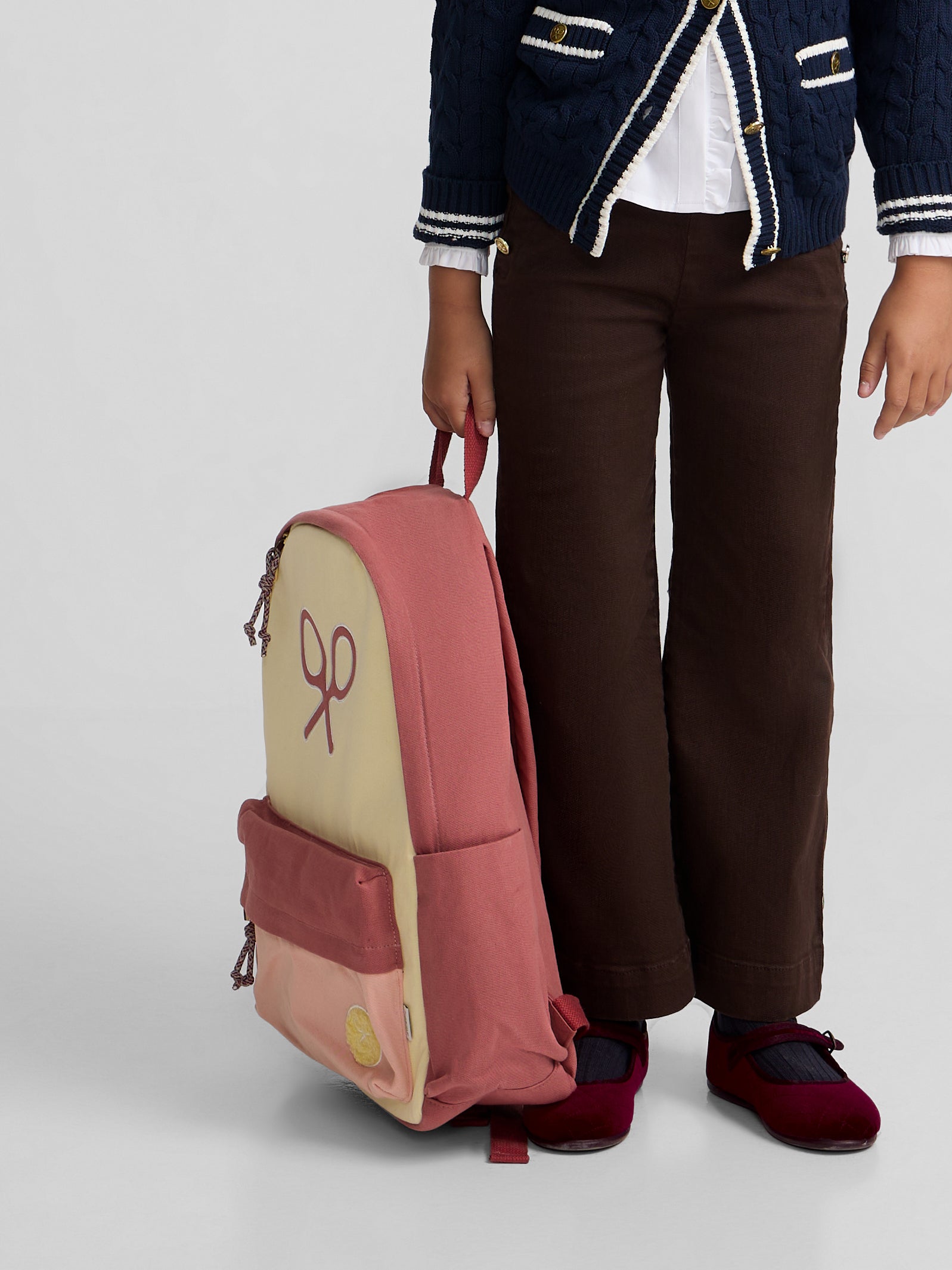 Pantalon girl marinero marron
