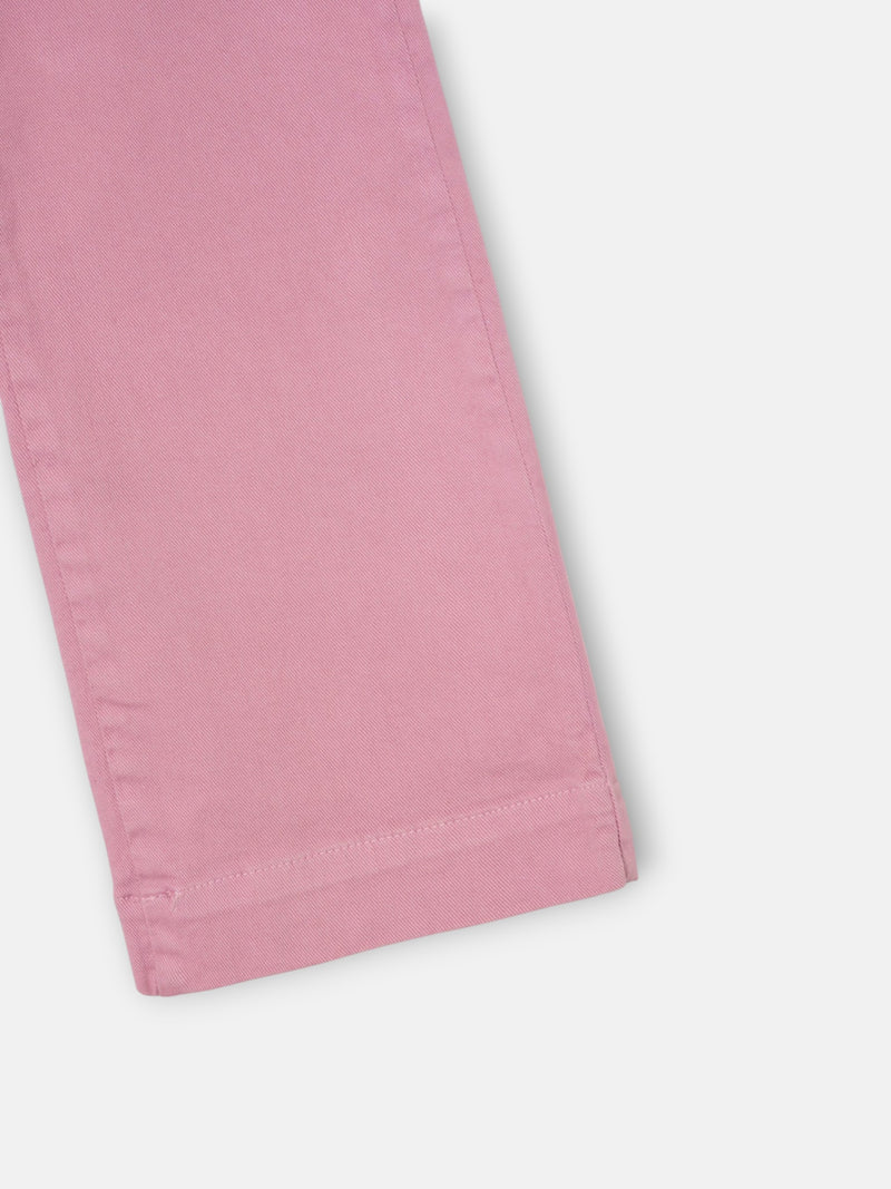Pantalon fille marinier rose foncé