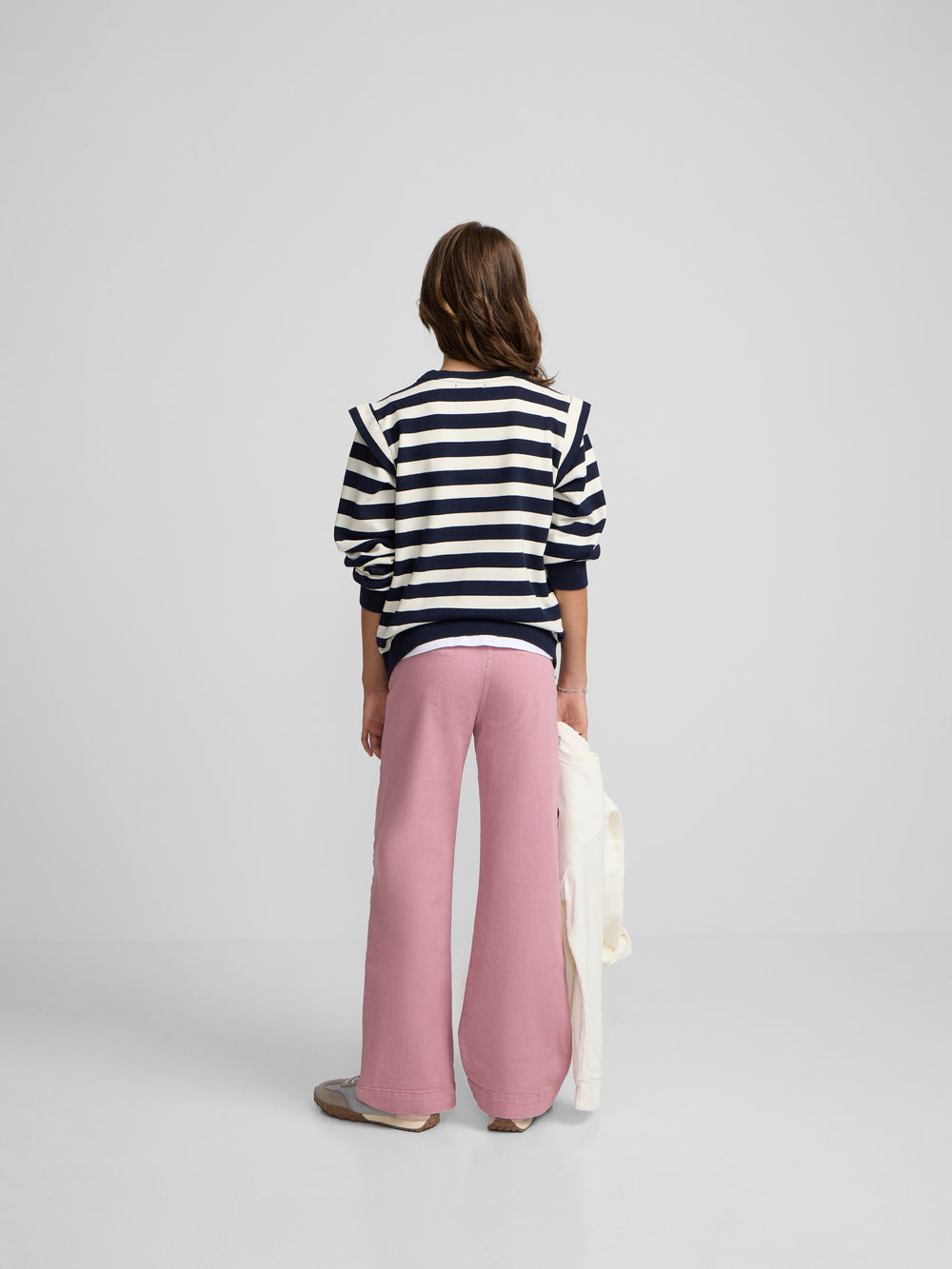 Dark pink sailor girl trousers