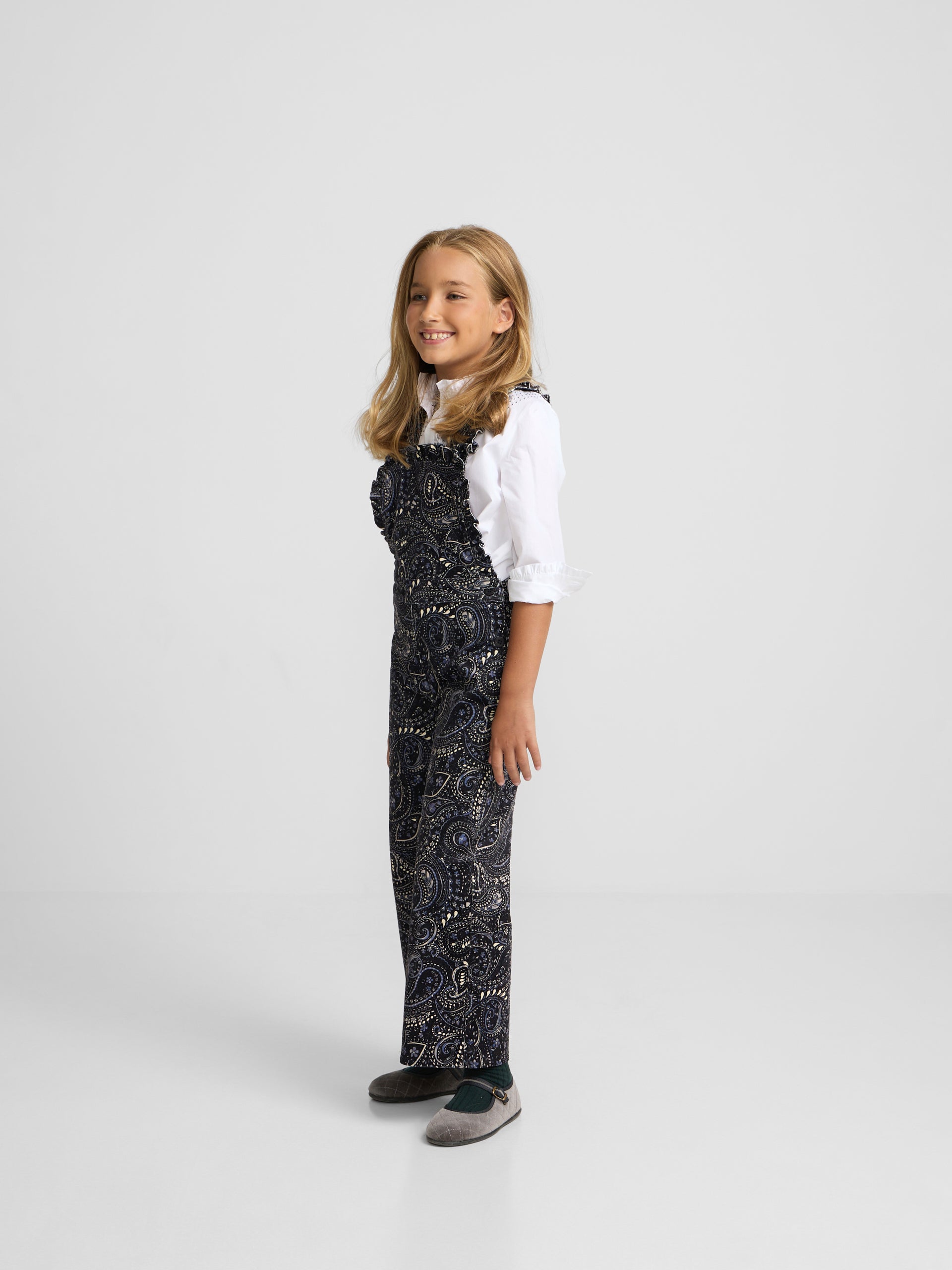 Peto girl micropana estampado paisley azul