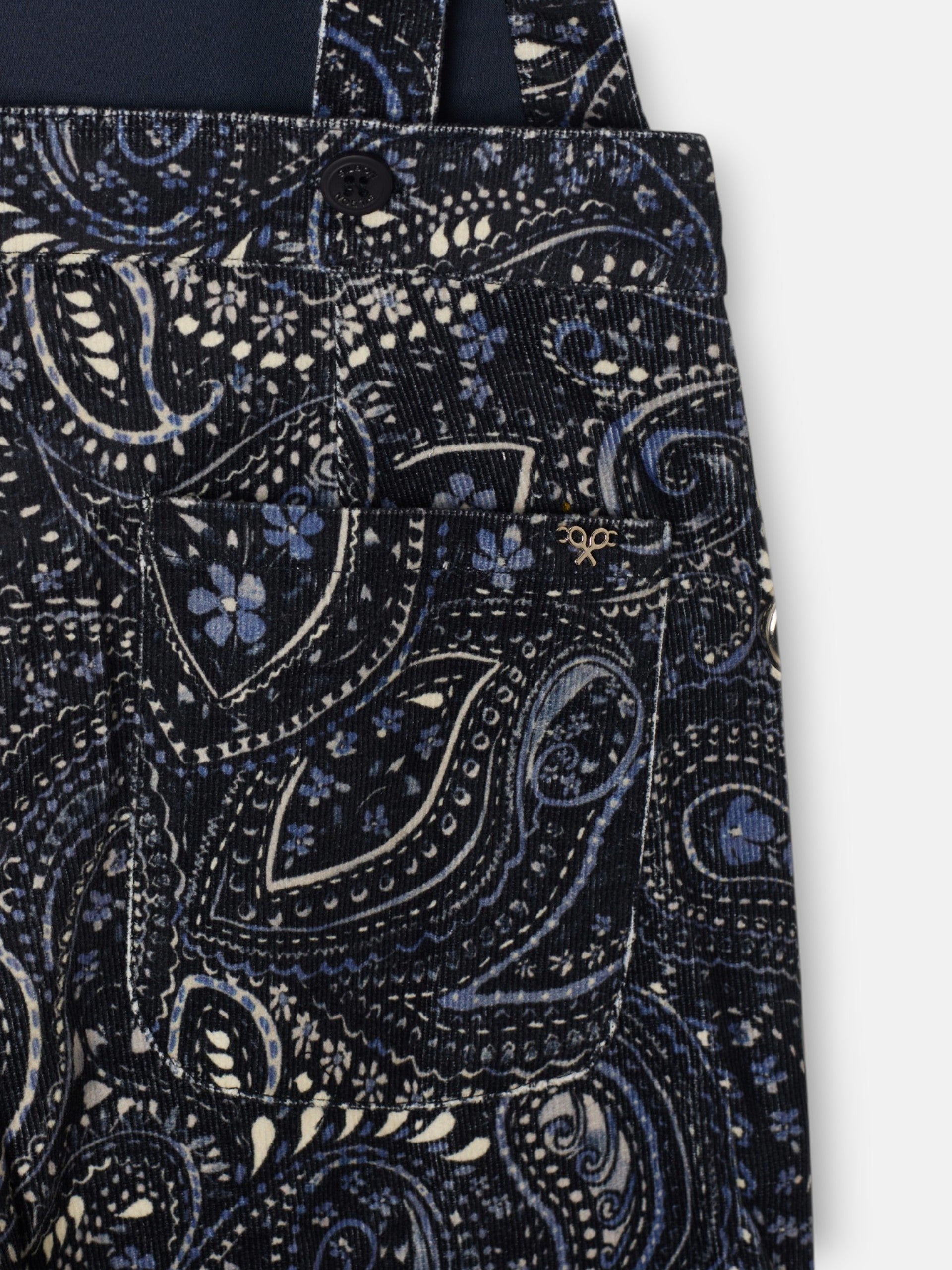 Peto girl micropana estampado paisley azul