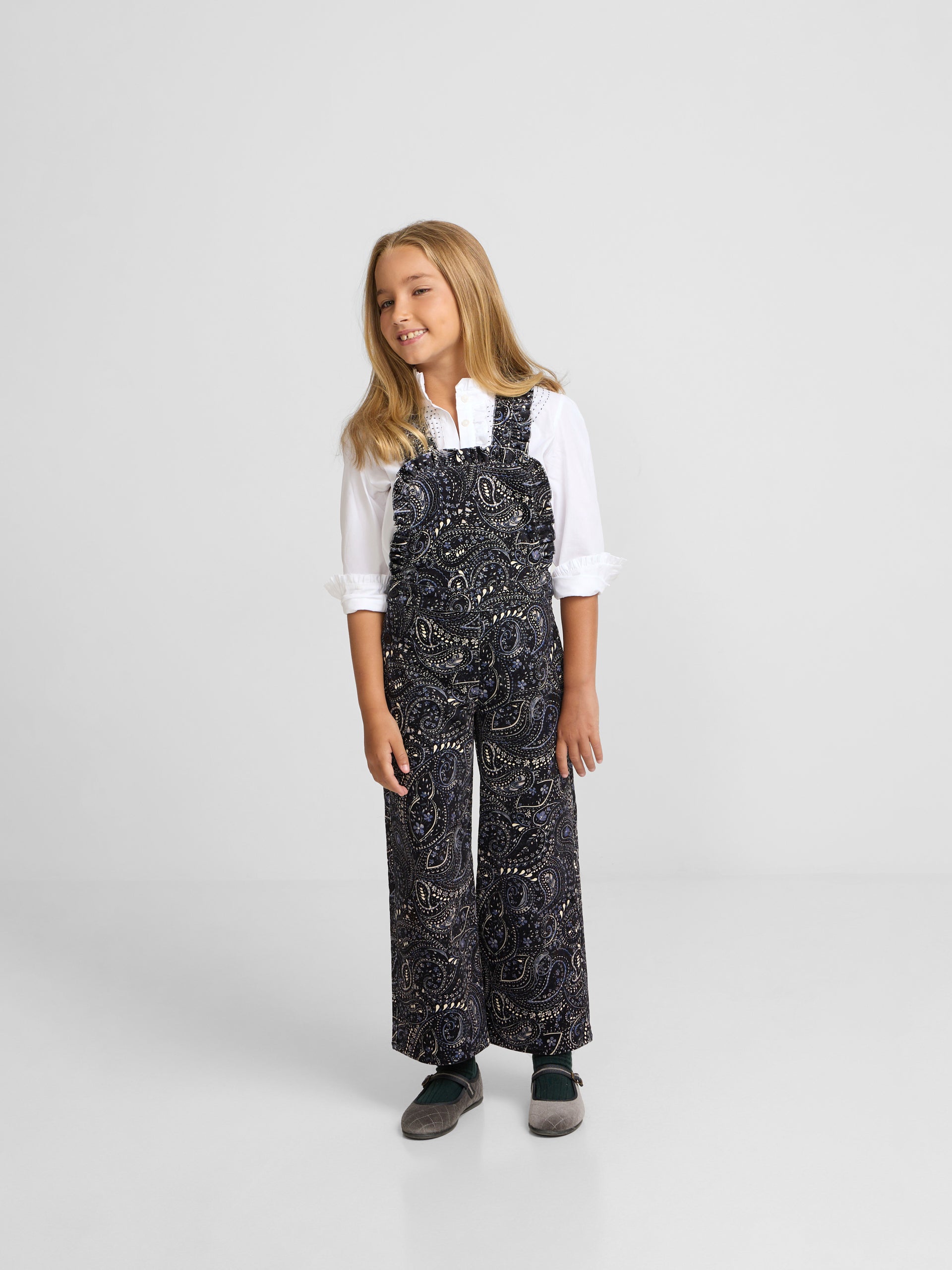Peto girl micropana estampado paisley azul