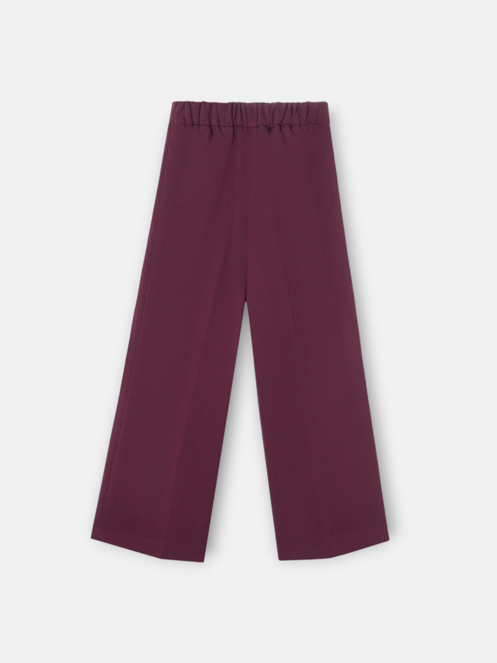 Pantalon girl culotte berenjena