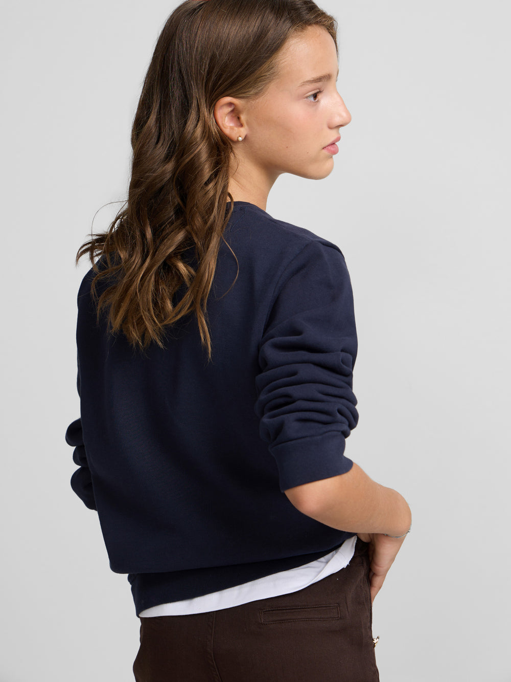 Navy blue girl tennis club sweatshirt