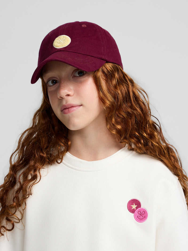 Sweatshirt girl silbon smile cru