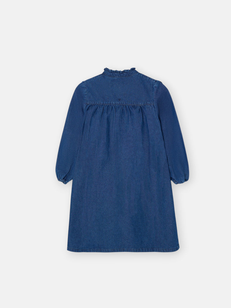 Vestido girl volantes denim