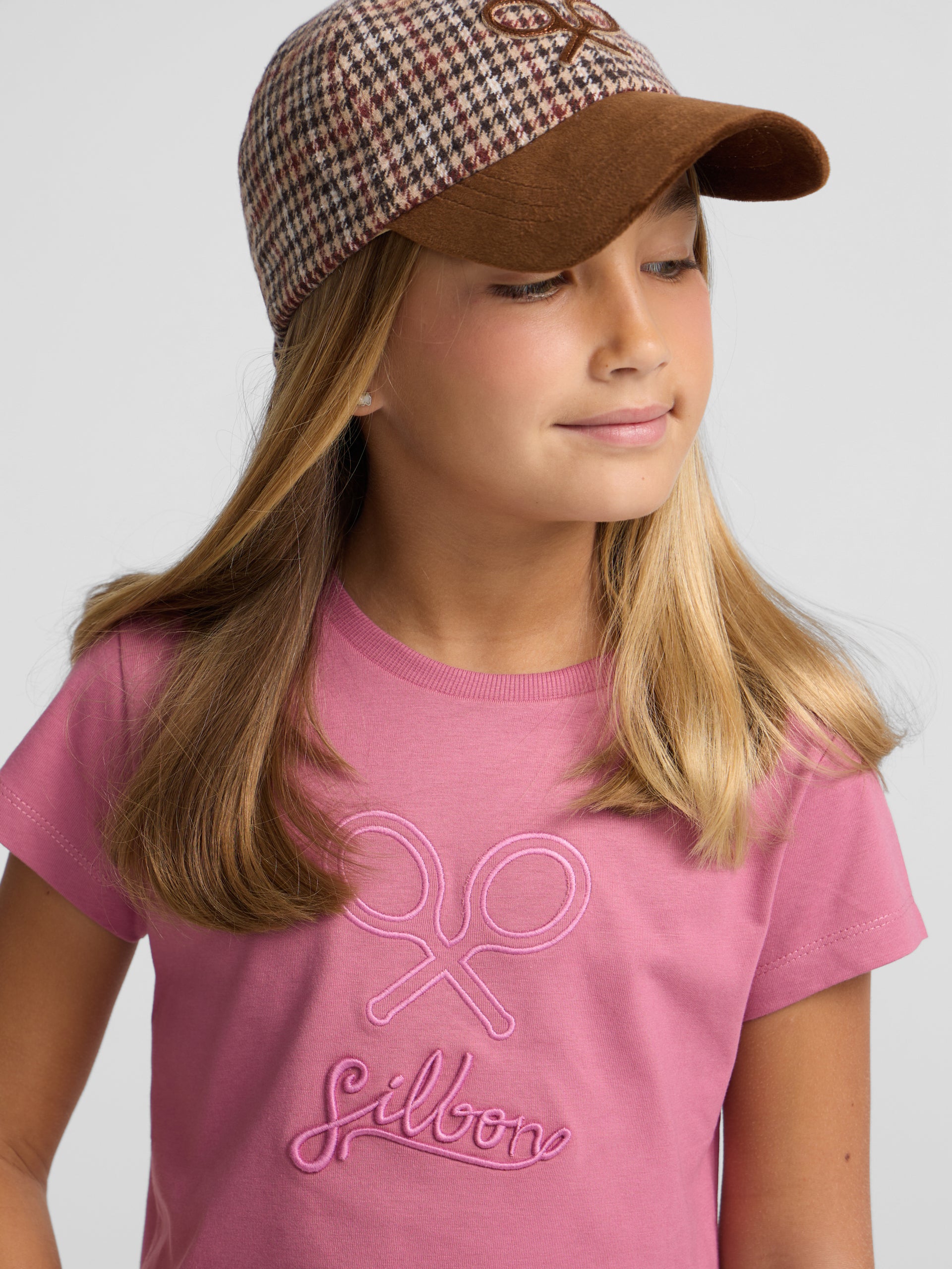 Camiseta girl silbon clasica rosa