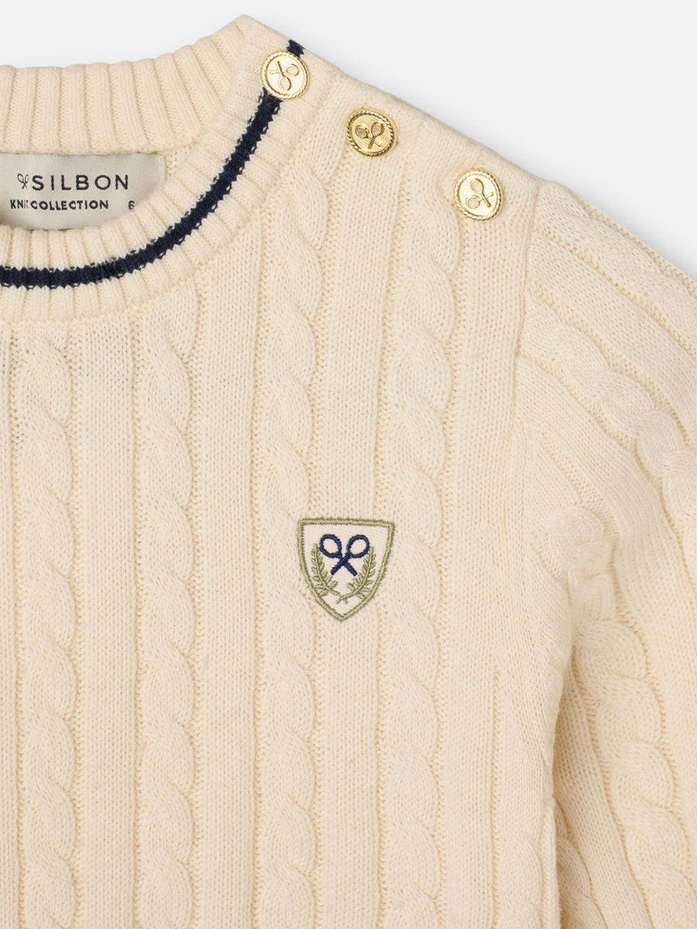 Raw college crest girl sweater