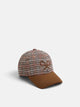 Gorra girl cuadros marron