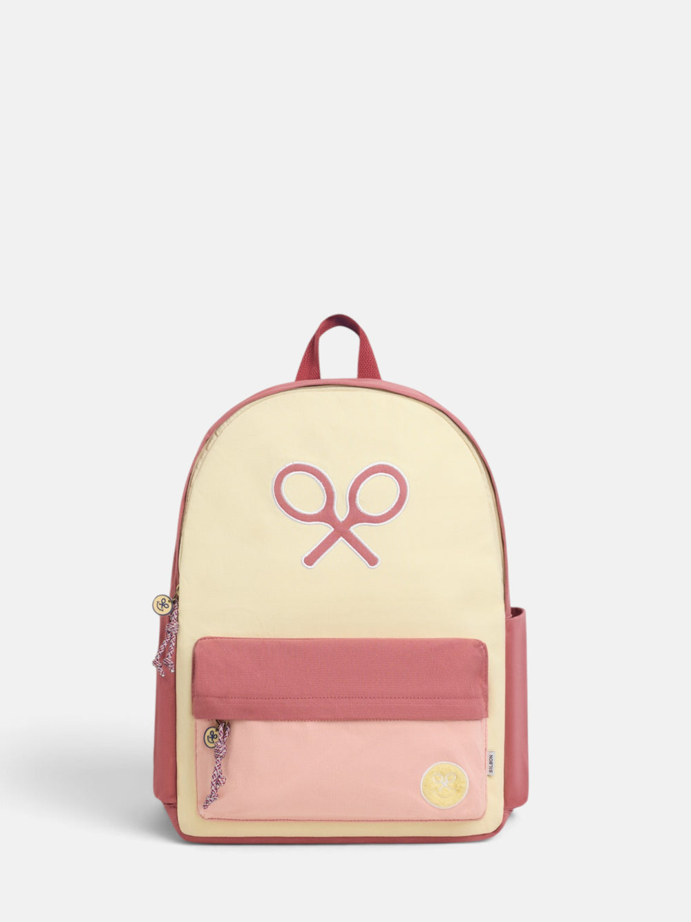 Mochila girl tricolor amarillo y rosa