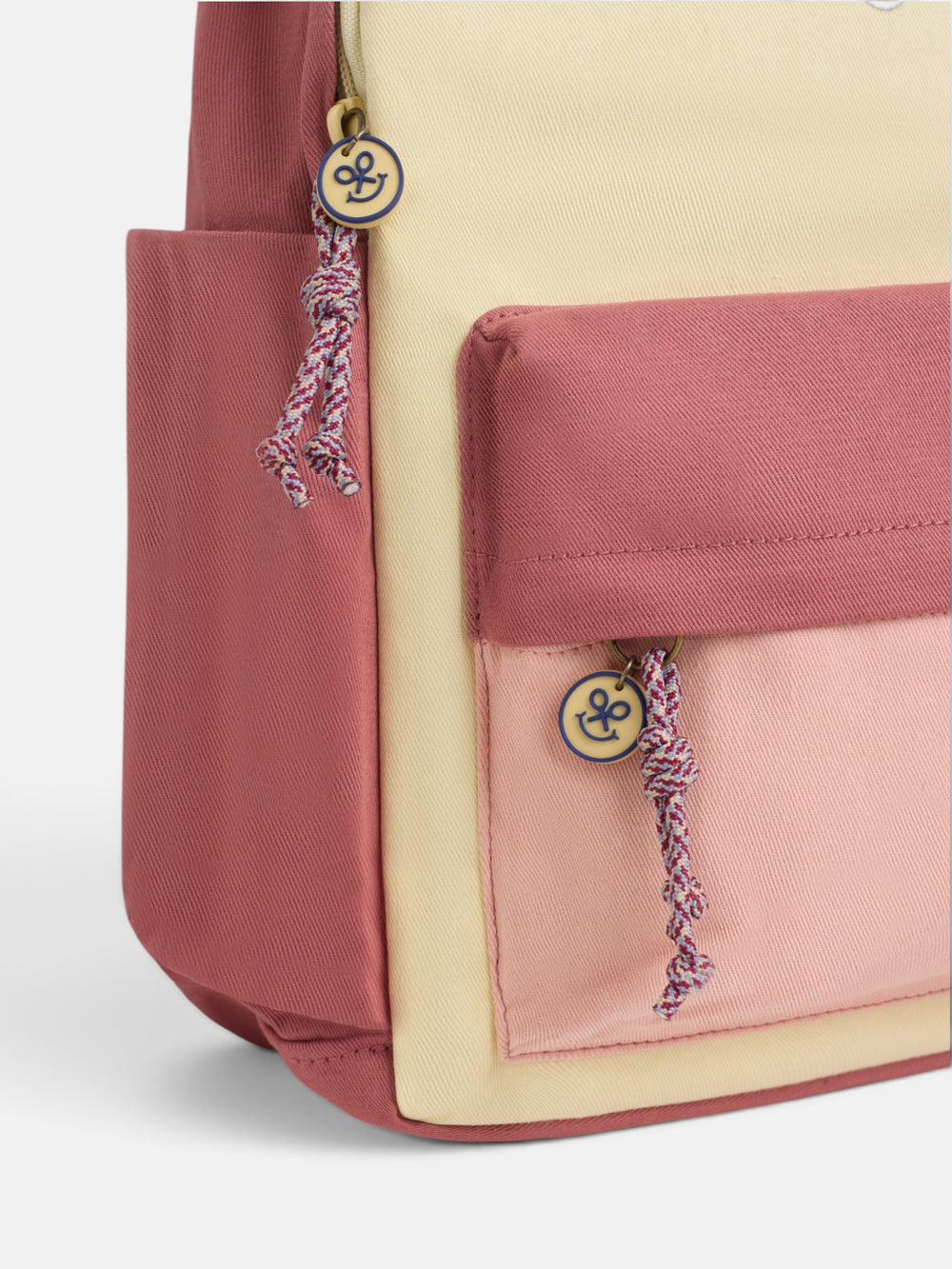Mochila girl tricolor amarillo y rosa