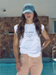 T-shirt mulher roll out have a nice day branca