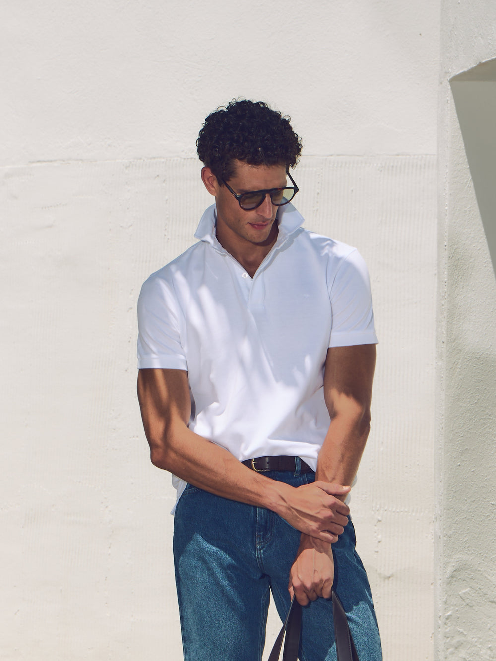 Polo sport blanco