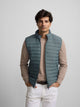 Gilet matelassé vert foncé