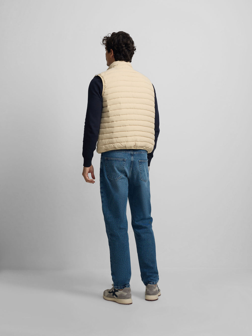 Chaleco padded beige claro