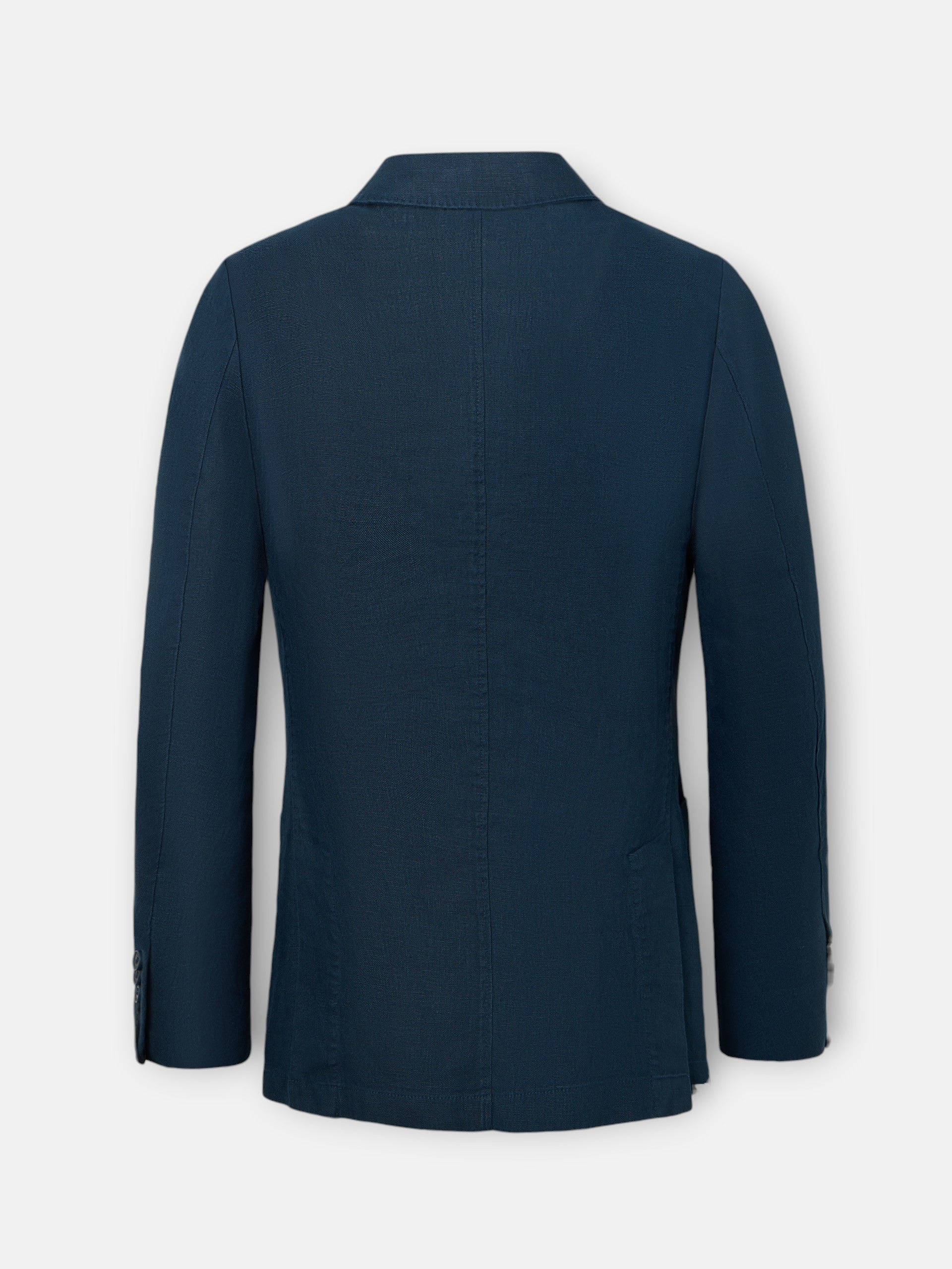 Navy blue comfort double-breasted blazer