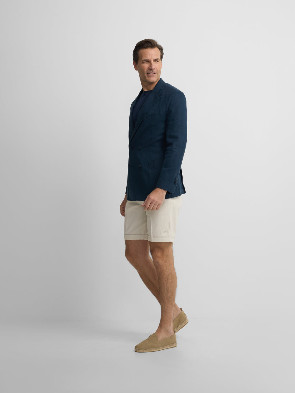 Americana cruzada comfort azul navy