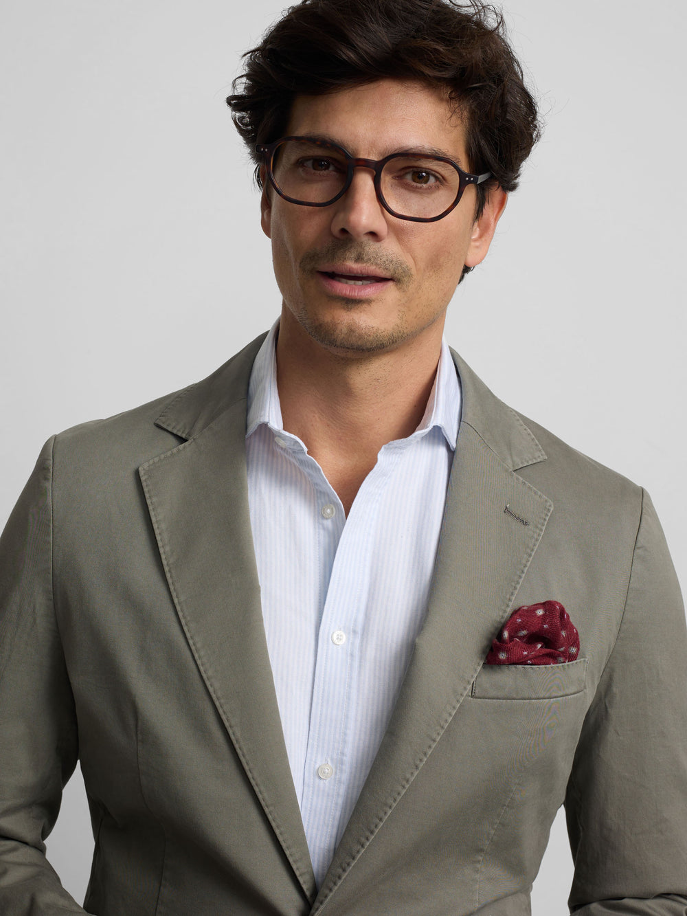 Veste décontractée vert gris