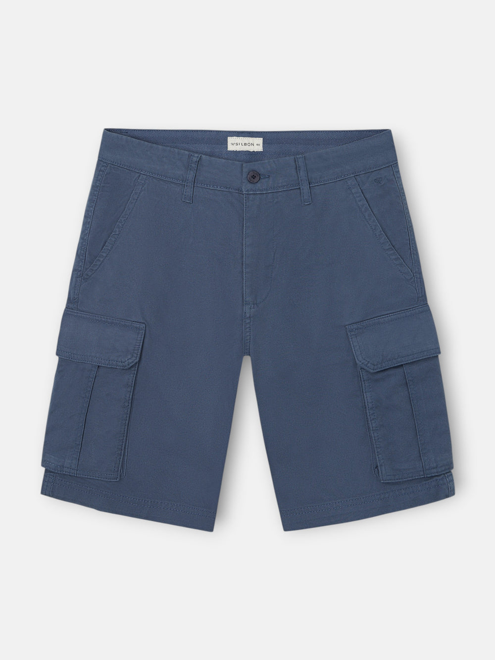 Bermuda cargo bleu indigo