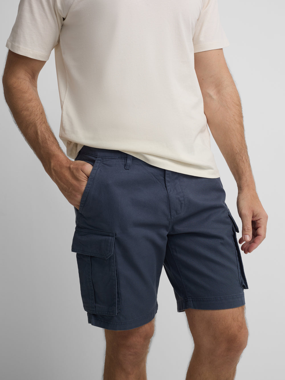 Bermuda cargo bleu indigo