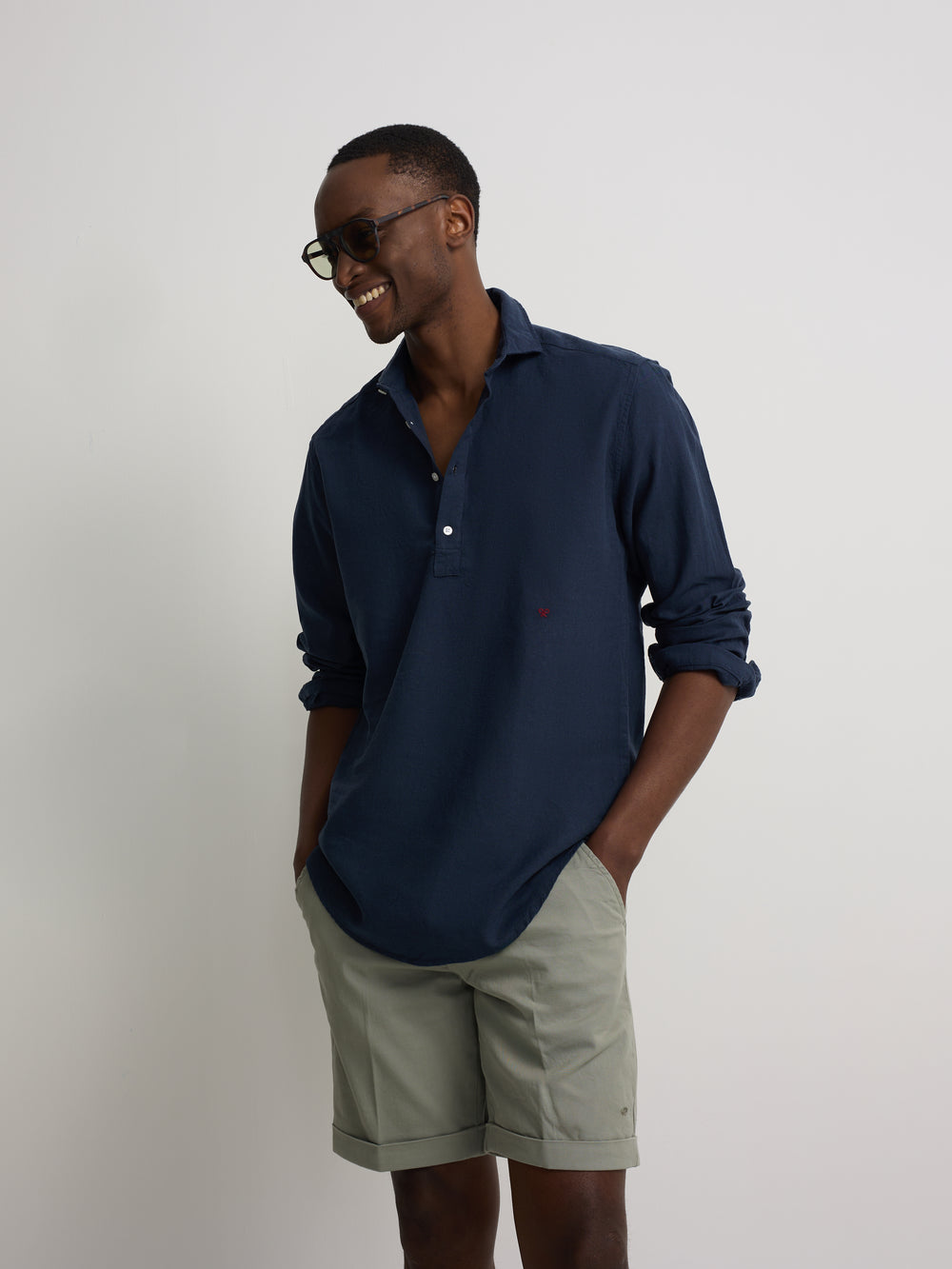Classic green Bermuda shorts