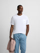 Camiseta clasica bolsillo minilogo blanca