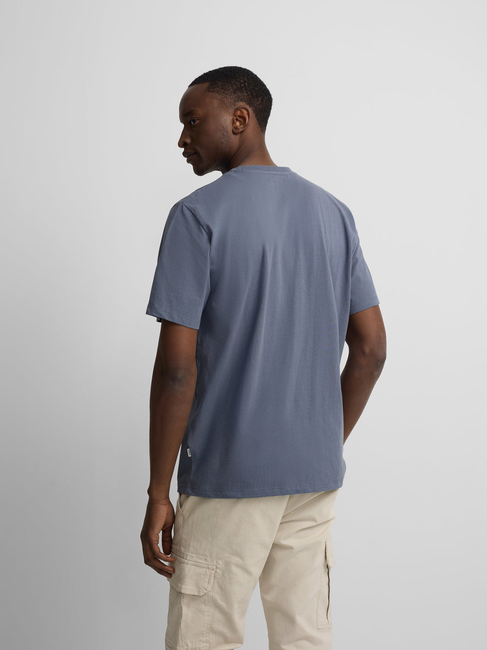 Camiseta minilogo azul medio