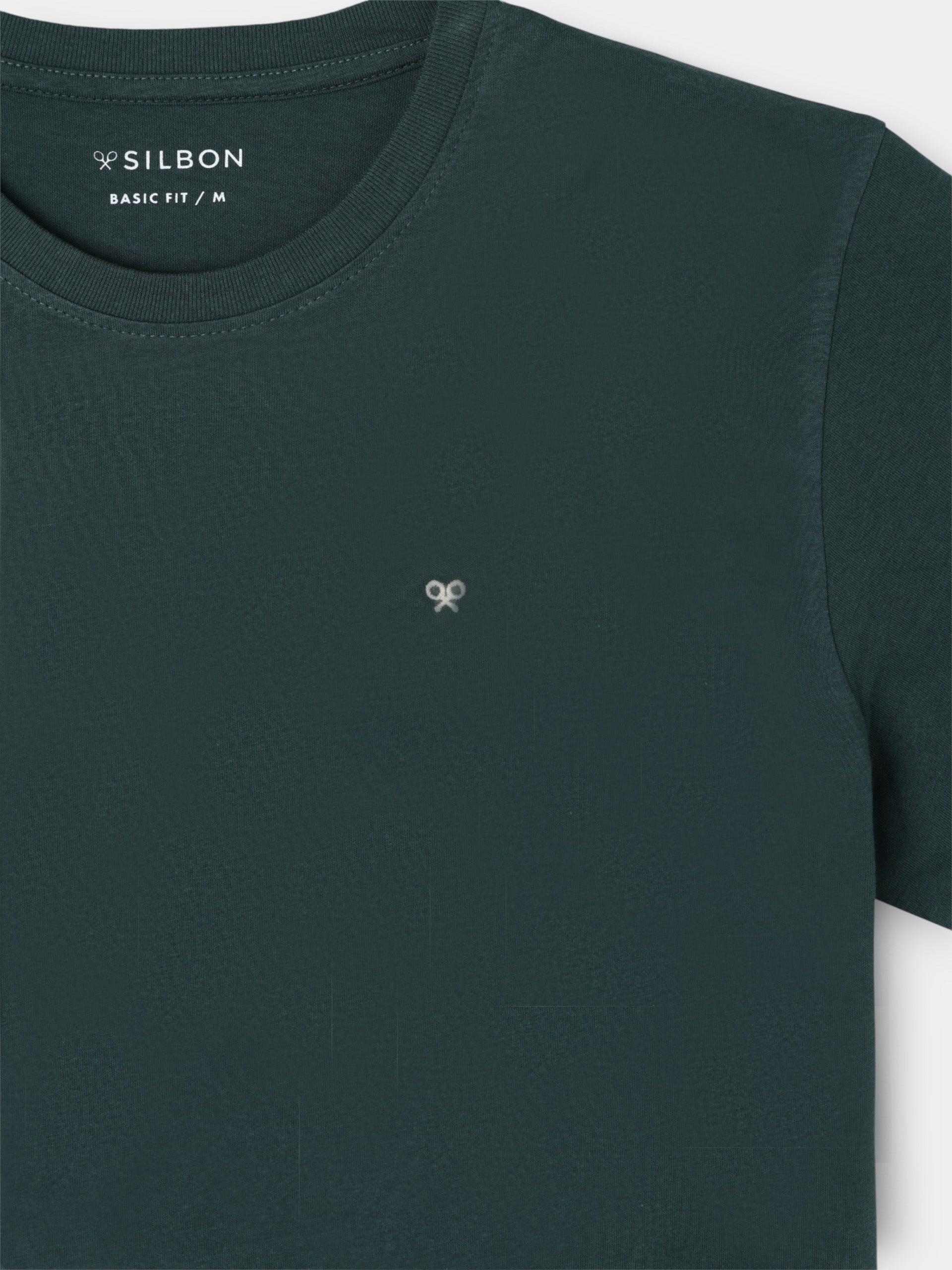 Camiseta minilogo verde oscuro
